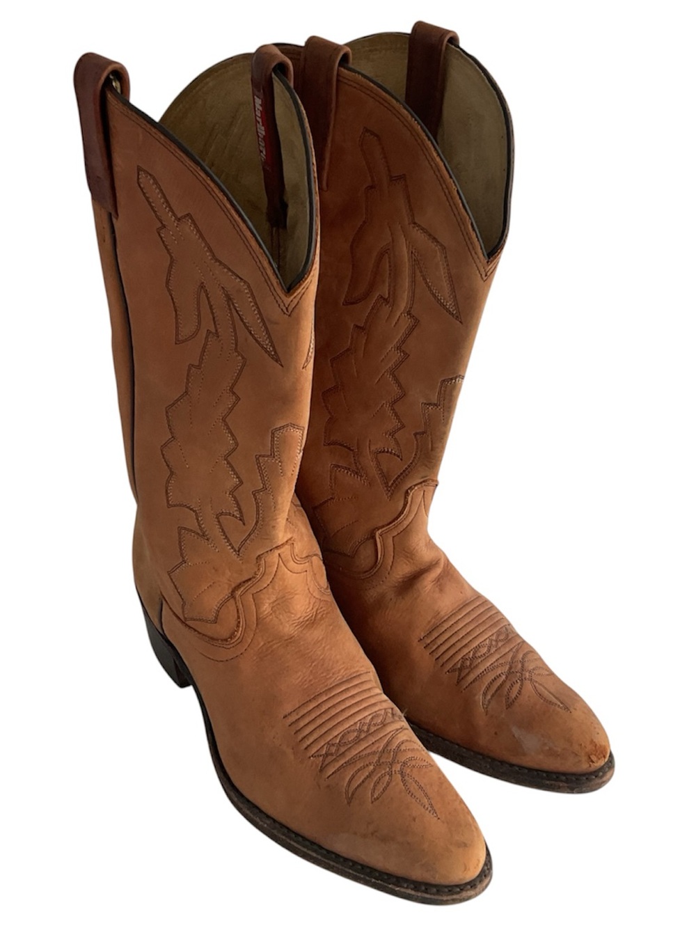 Dan Post P2551 Marlboro Tan Leather Western Cowboy Boots Men’s Size 10.5D